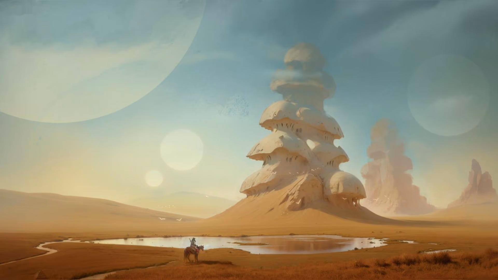 Desert concept painting – concept art by Hexar Studios