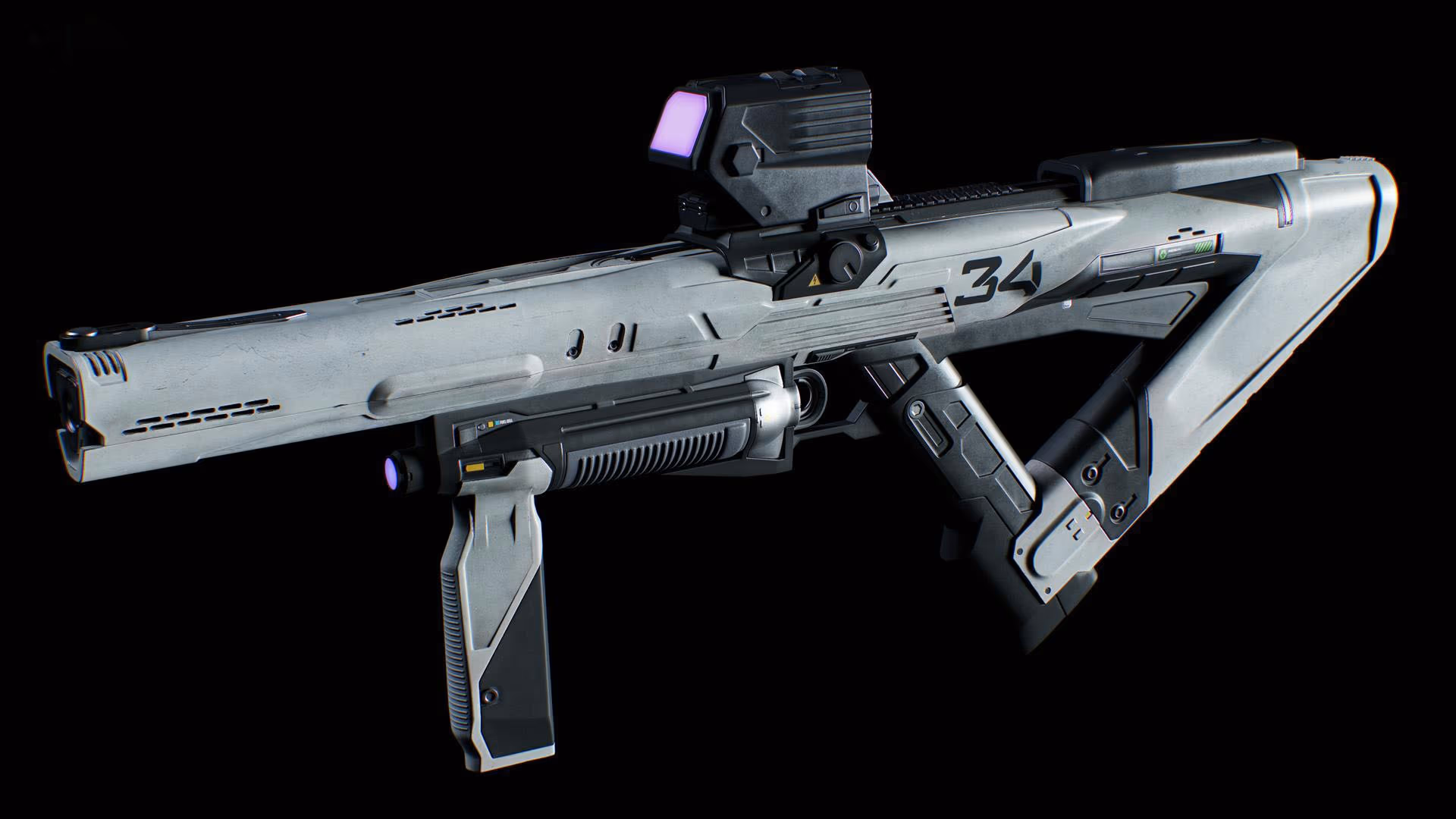 Futureistic Gun – game art by Hexar Studios