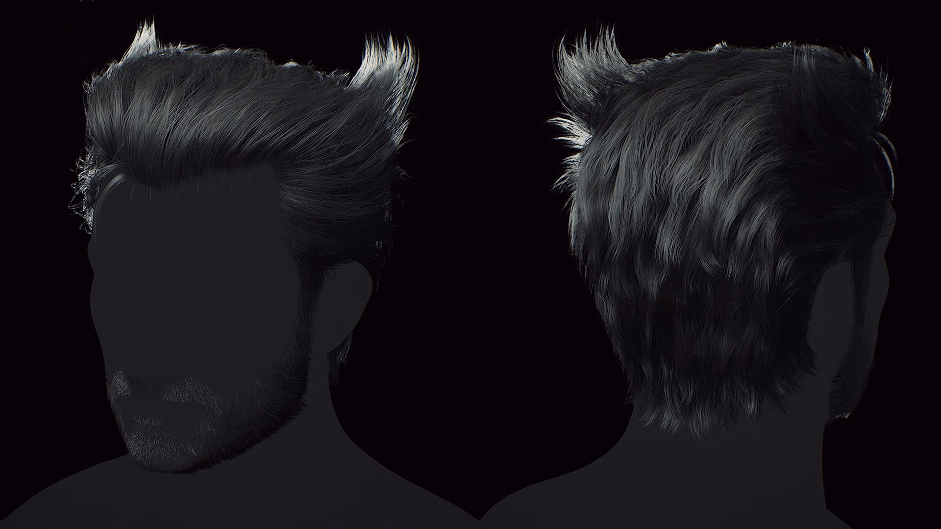 Hair Male Wolverine – game art by Hexar Studios