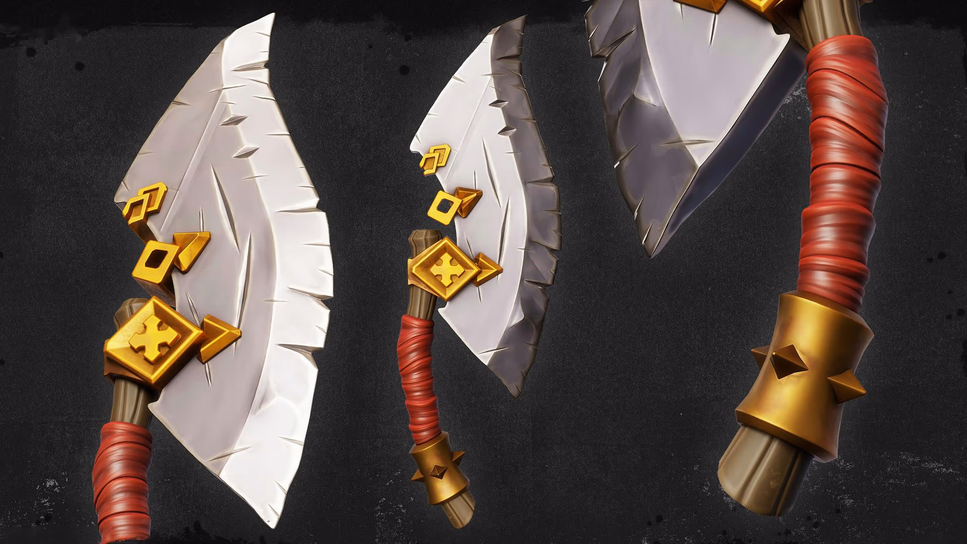 Stylized Weapon Showcase – game art by Hexar Studios