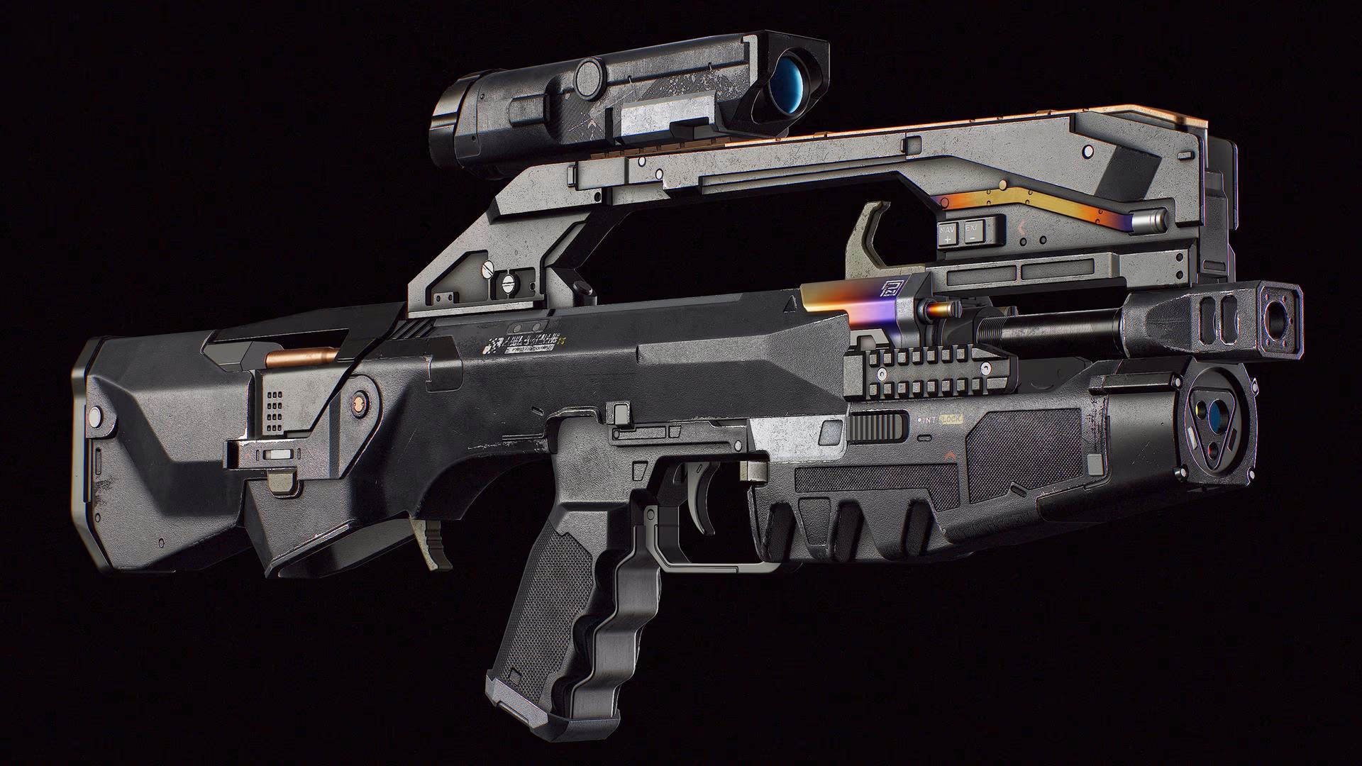 Sci Fi Gun – game art by Hexar Studios