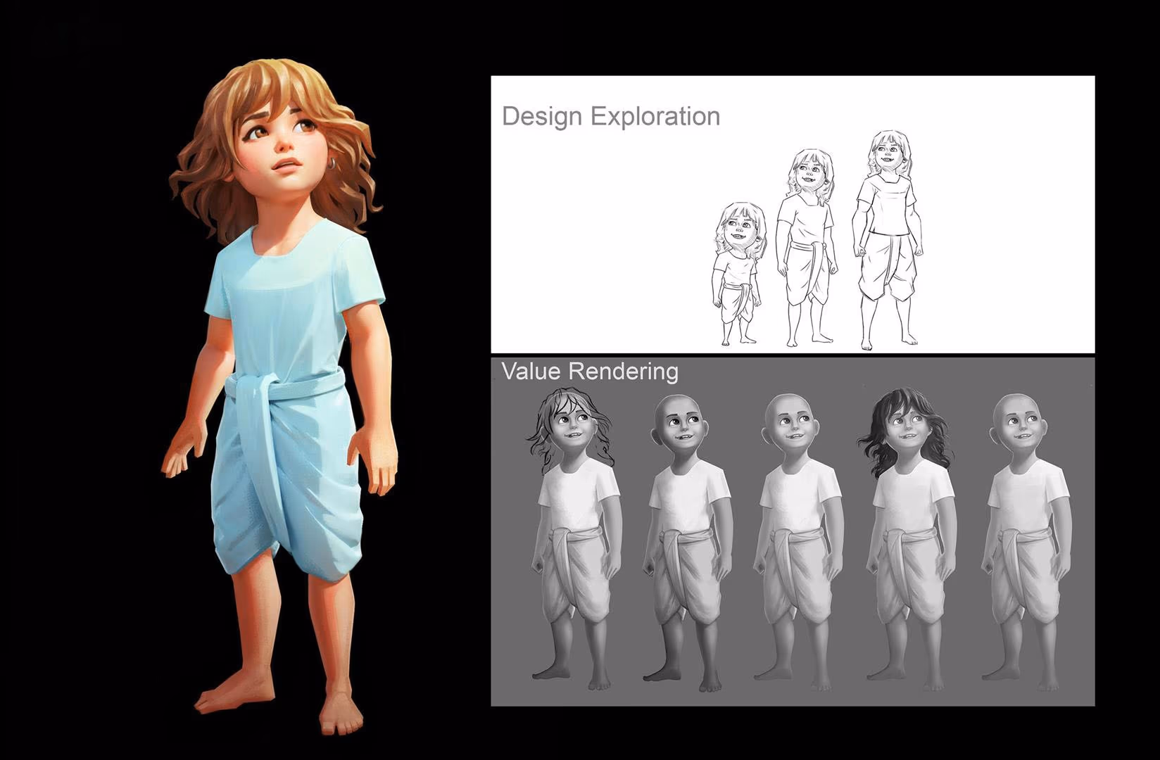 Stylized Boy – game art by Hexar Studios