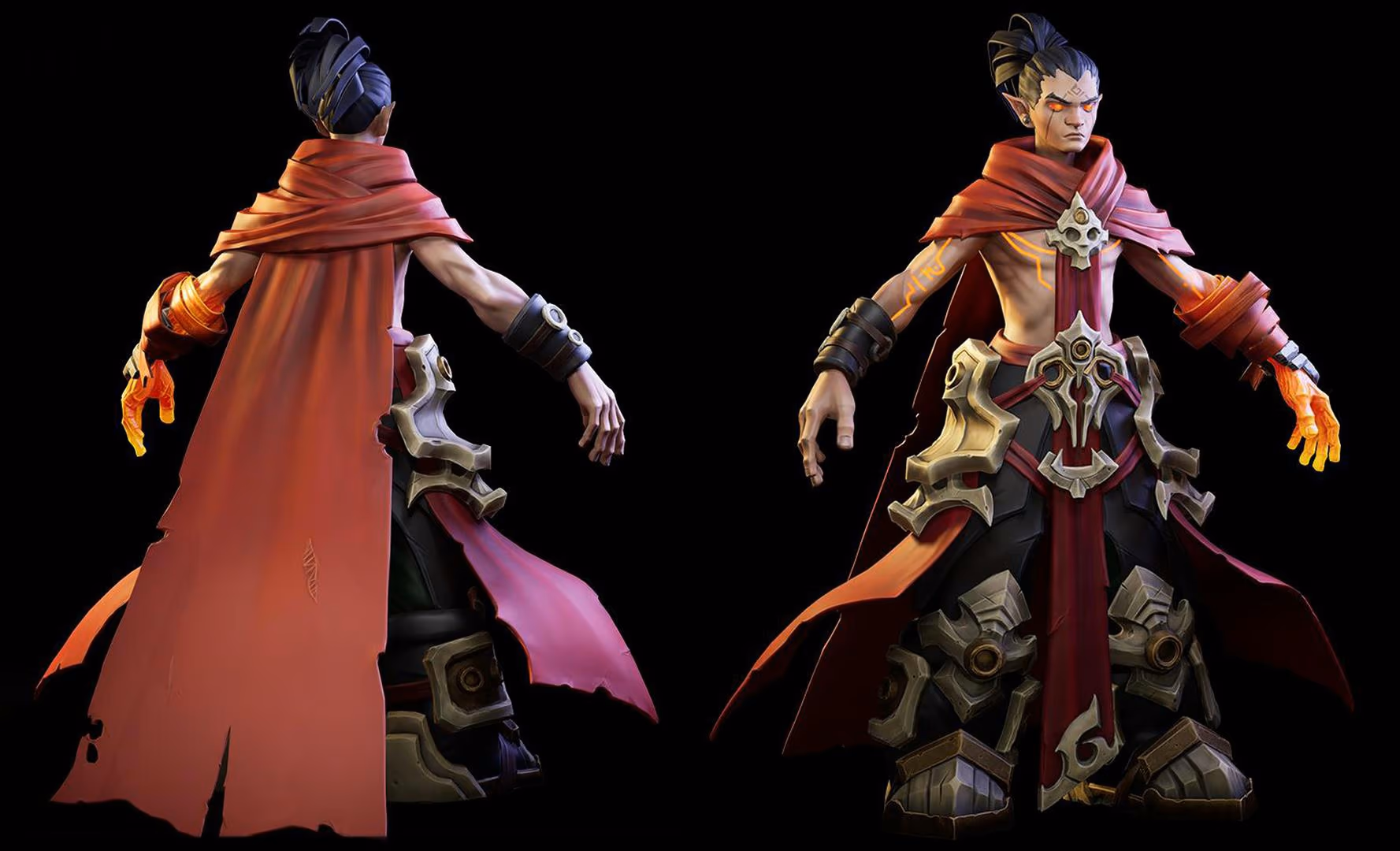 Stylized Fireboy – game art by Hexar Studios