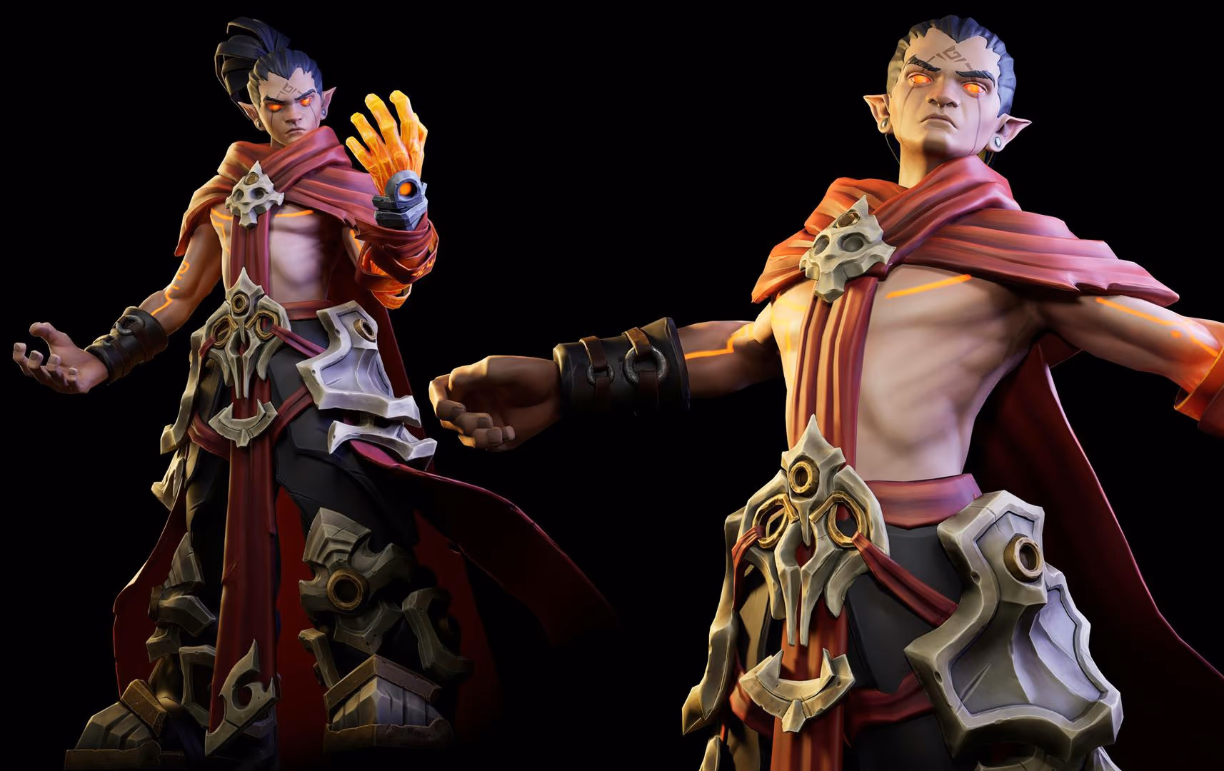 Stylized Fireboy – game art by Hexar Studios