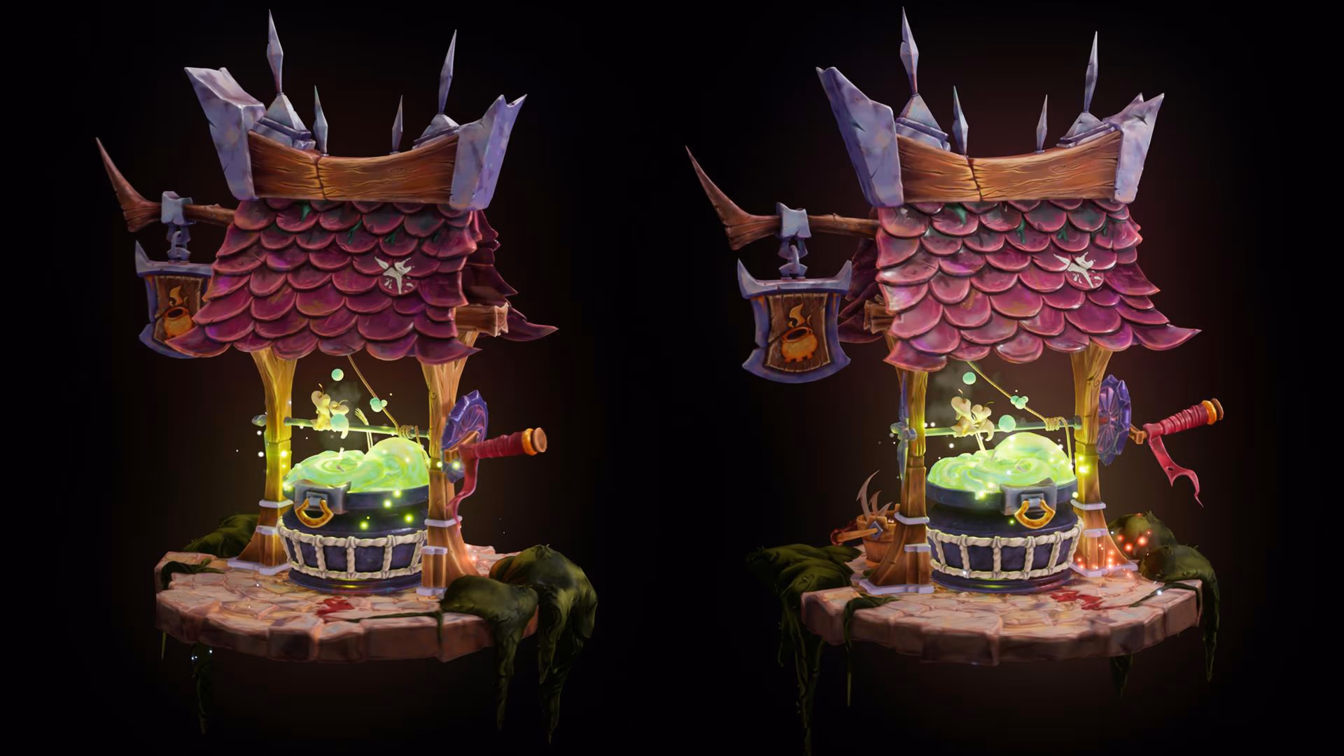 Stylized Well – game art by Hexar Studios