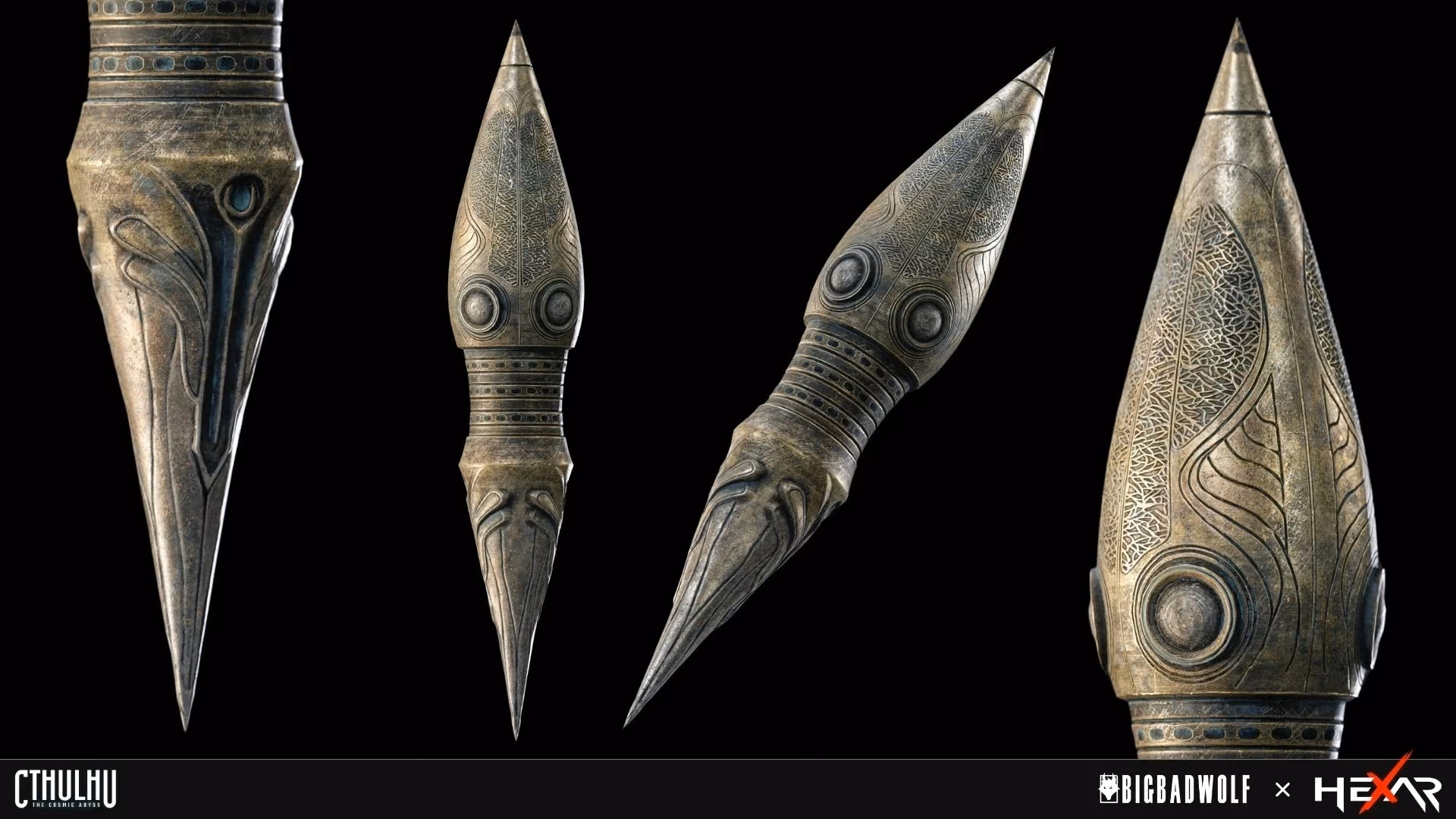 Bone spike artifacts – Cthulhu: The Cosmic Abyss 3D game art by Hexar Studios