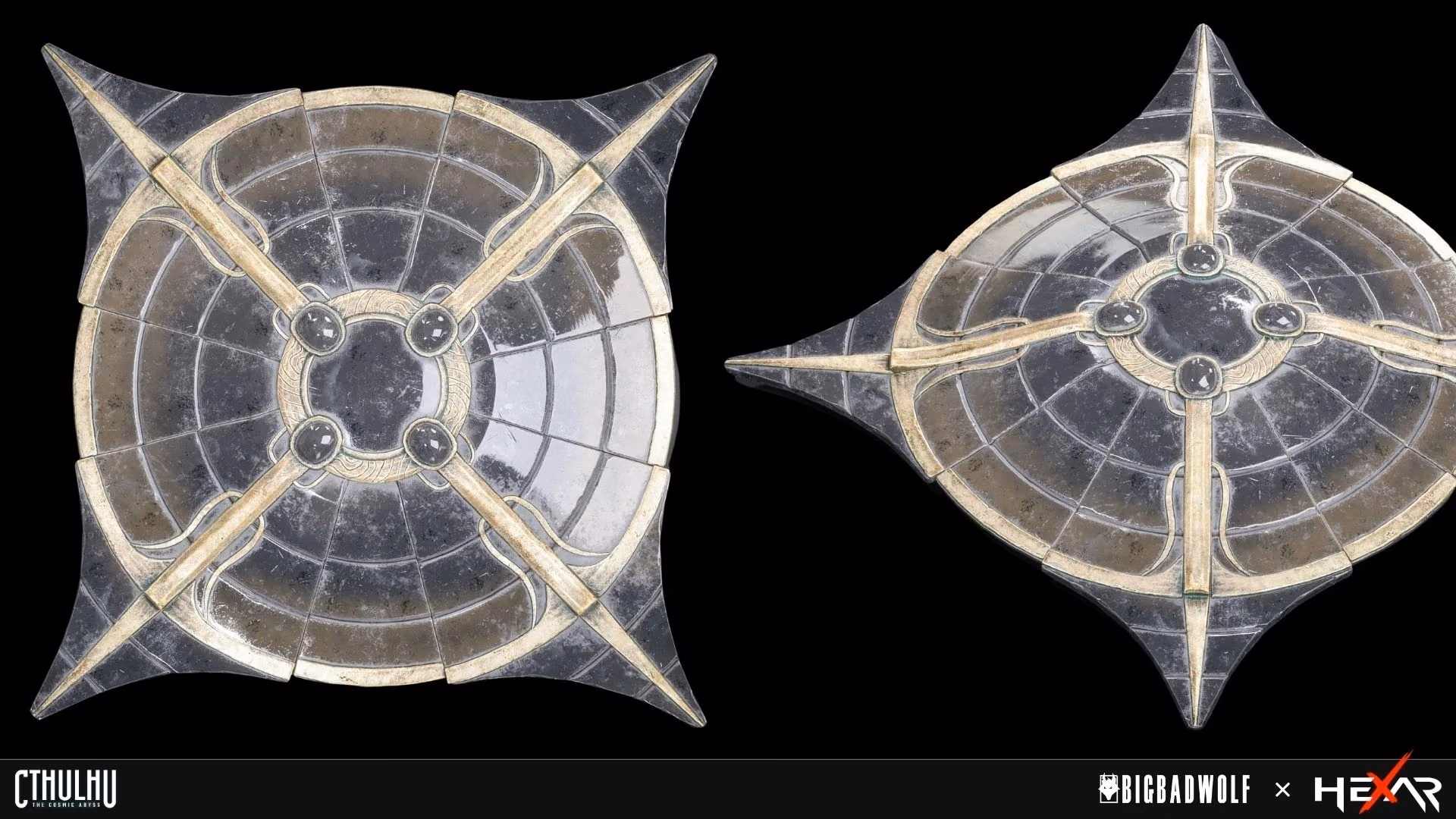 Sigil compass artifact – Cthulhu: The Cosmic Abyss 3D game art by Hexar Studios